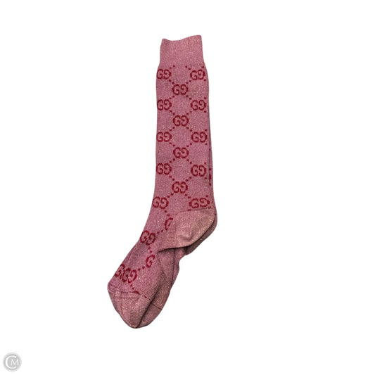 Socks Luxury Designer By Gucci In Pink, Size: Osfm