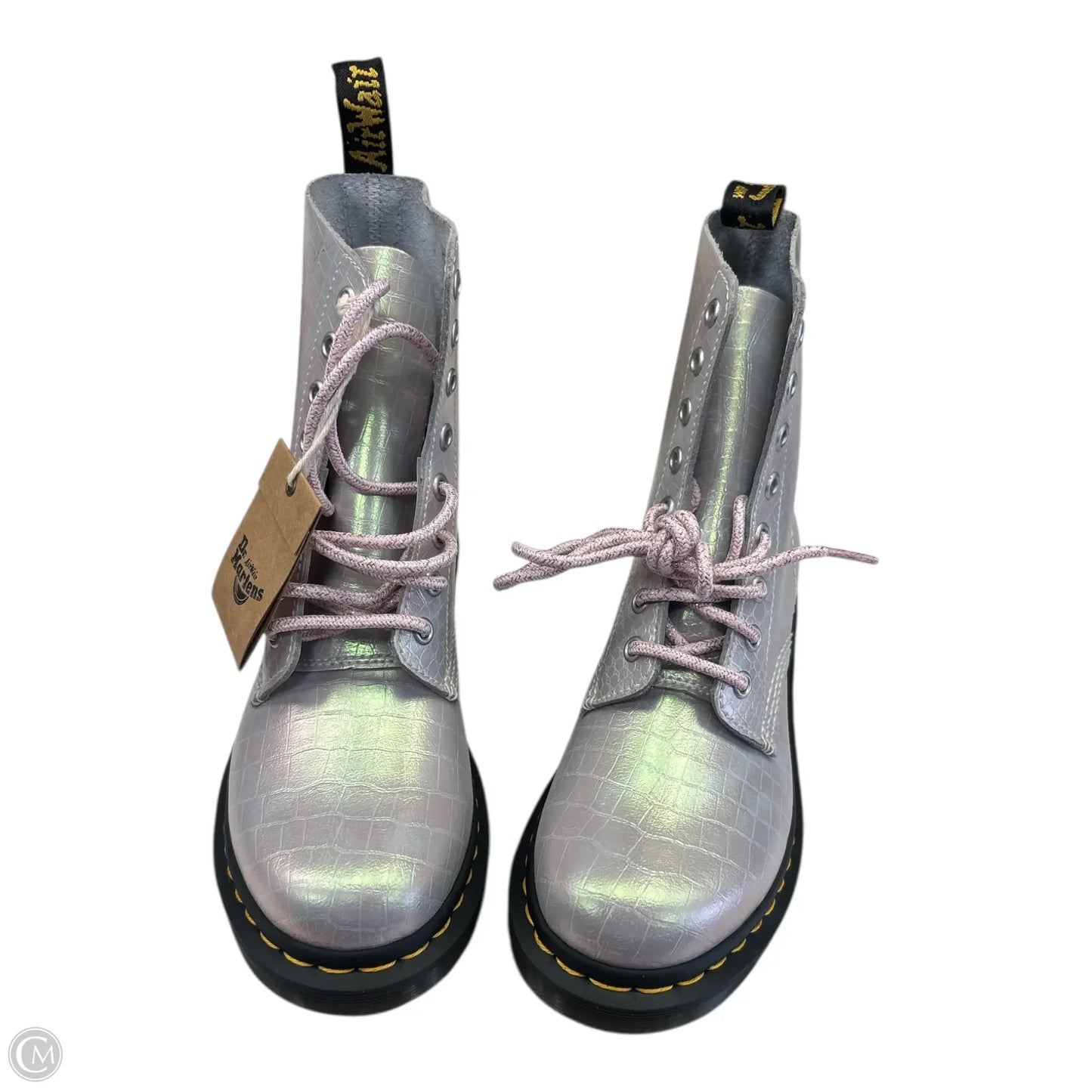 Boots Combat By Dr Martens In Silver, Size: 7