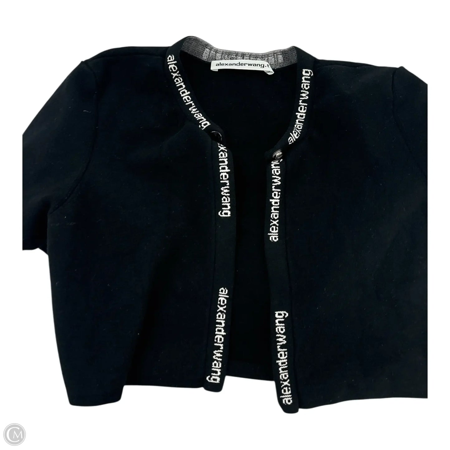 Top Short Sleeve Luxury Designer By Alexander Wang In Black, Size: S