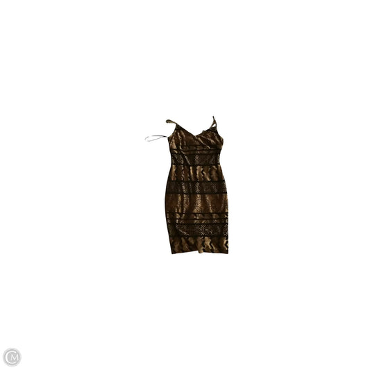 Dress Party Midi By Nicole Miller In Gold, Size: 6