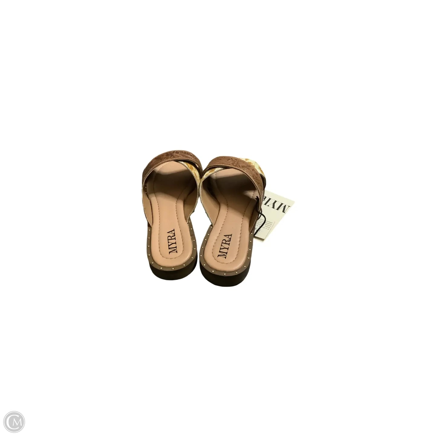Sandals Flats By Myra In Animal Print, Size: 6