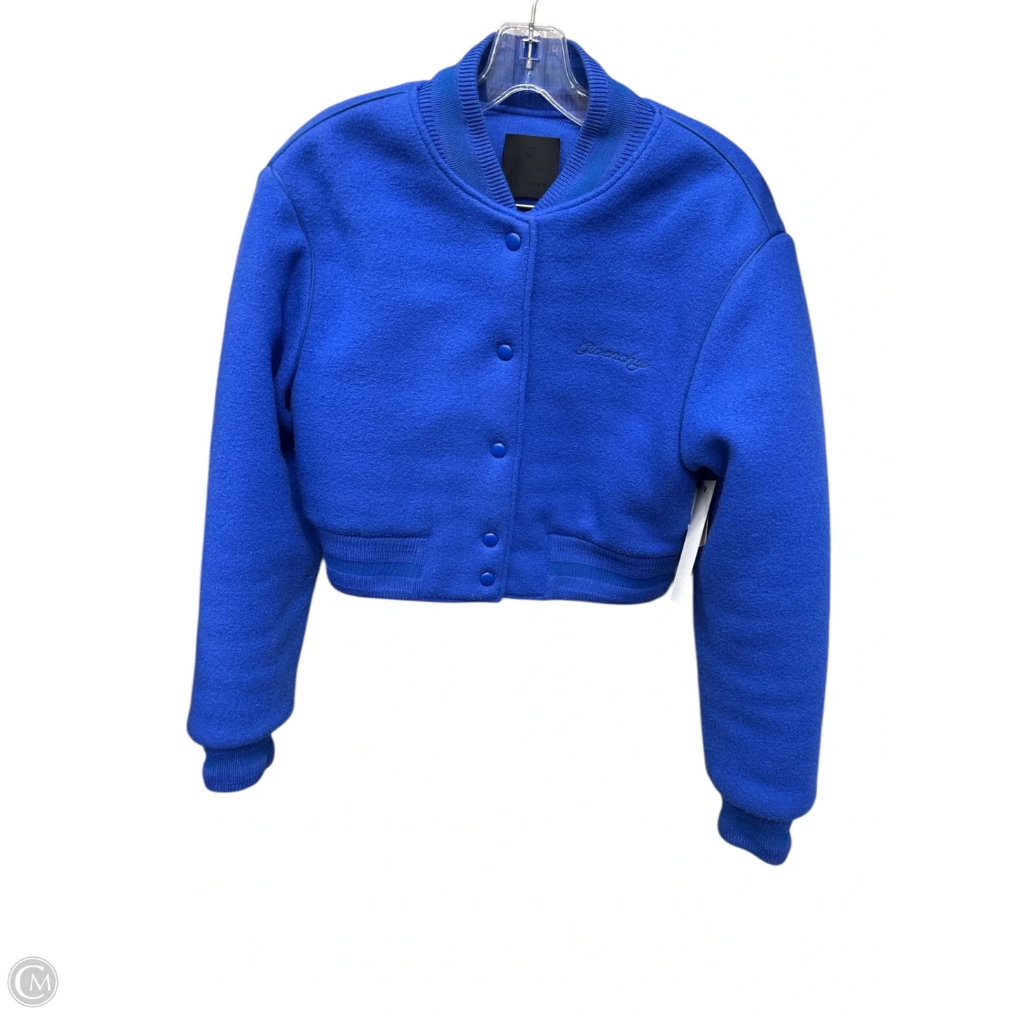 Jacket Luxury Designer By Givenchy In Blue, Size: S