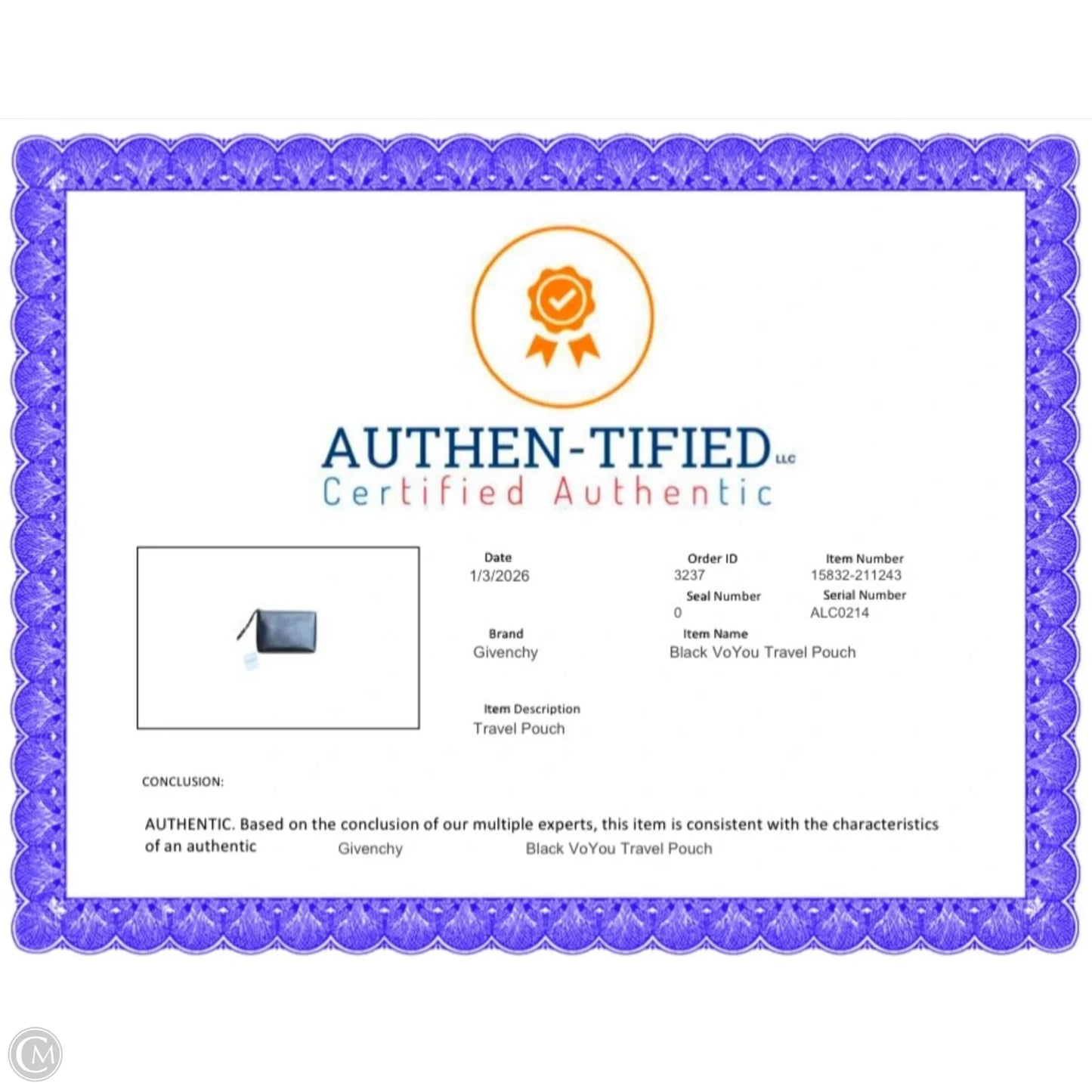 Wristlet Luxury Designer By Givenchy, Size: Large