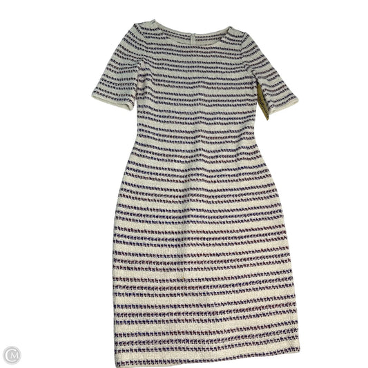 Dress Luxury Designer By St John Collection In Blue & Red & White, Size: 6