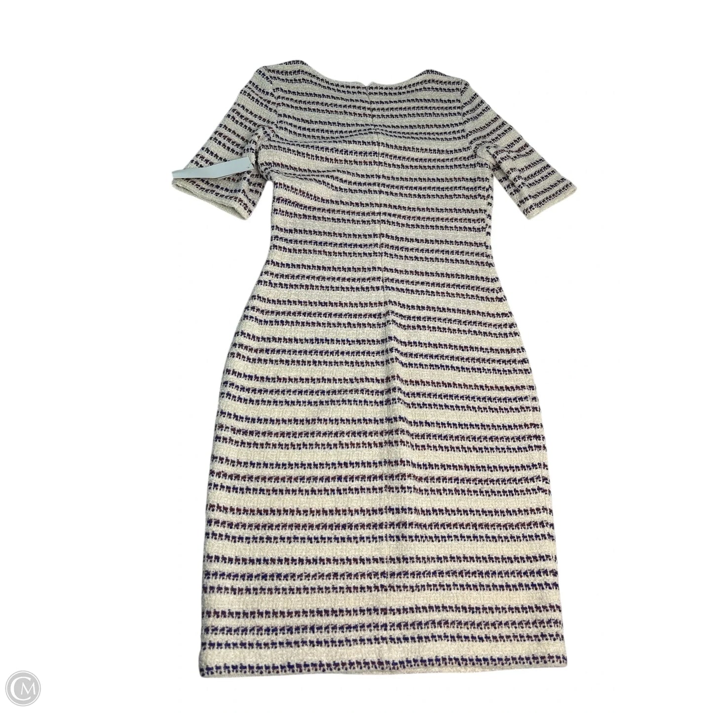 Dress Luxury Designer By St John Collection In Blue & Red & White, Size: 6