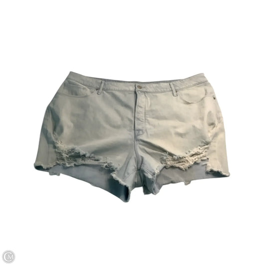 Shorts By Good American In Blue Denim, Size: 22