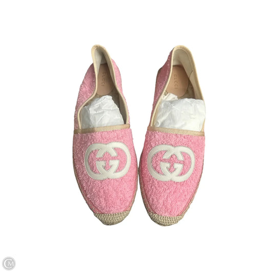 Shoes Luxury Designer By Gucci In Pink, Size: 10