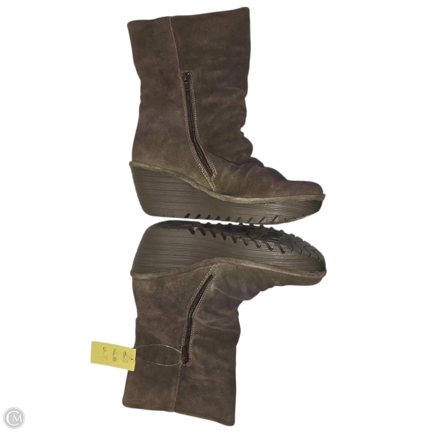 Boots Ankle Heels By Fly London In Green, Size: 9