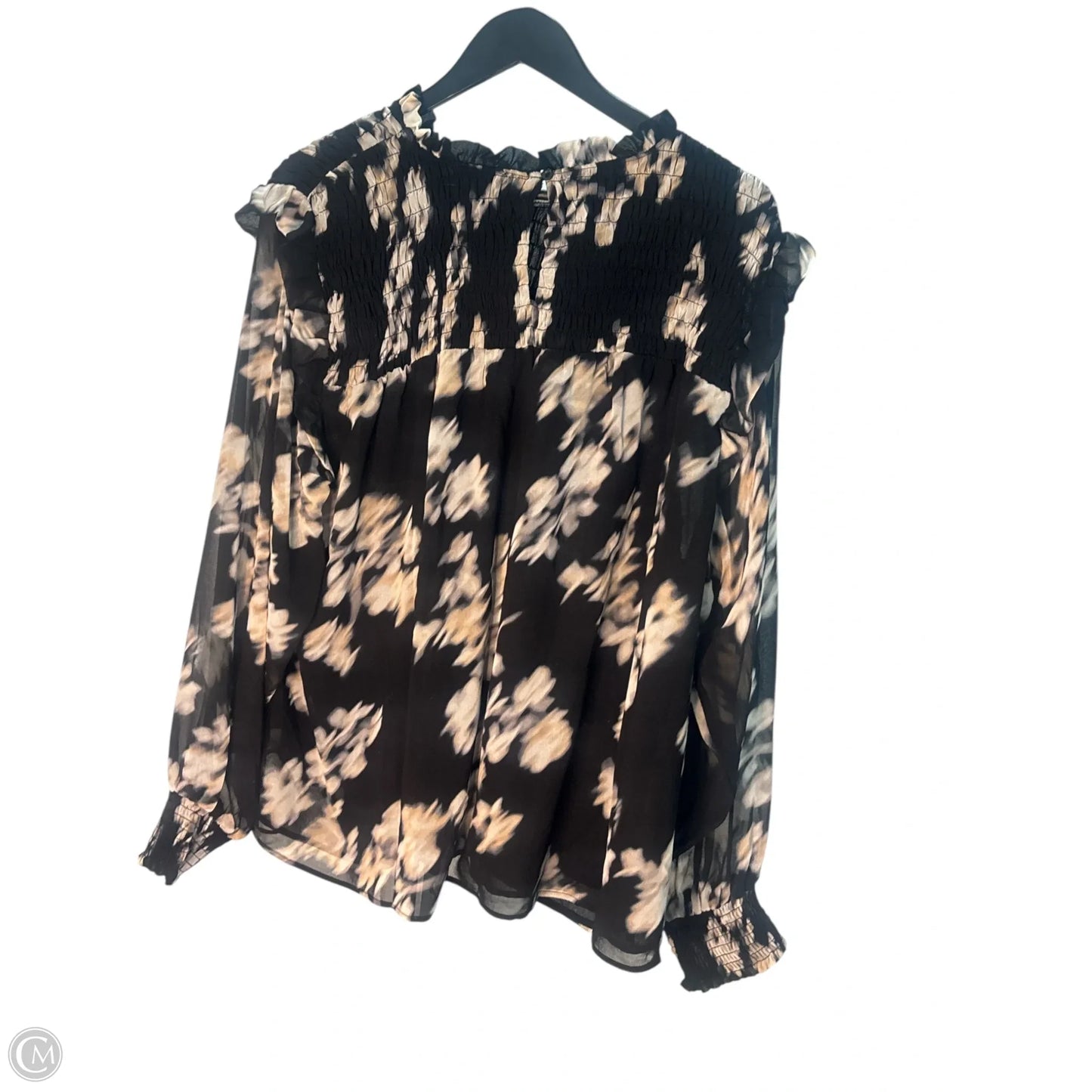 Top Long Sleeve Basic By Calvin Klein In Black, Size: 3x