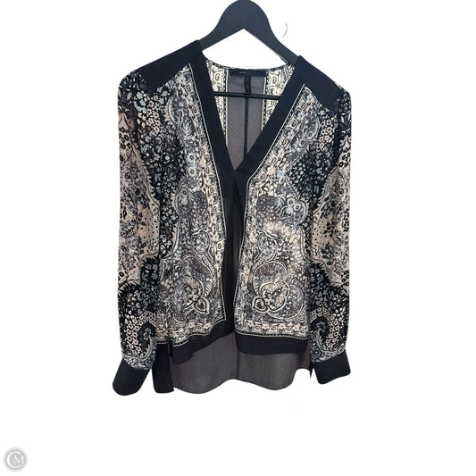 Top Long Sleeve Basic By Bcbgmaxazria In Grey, Size: S