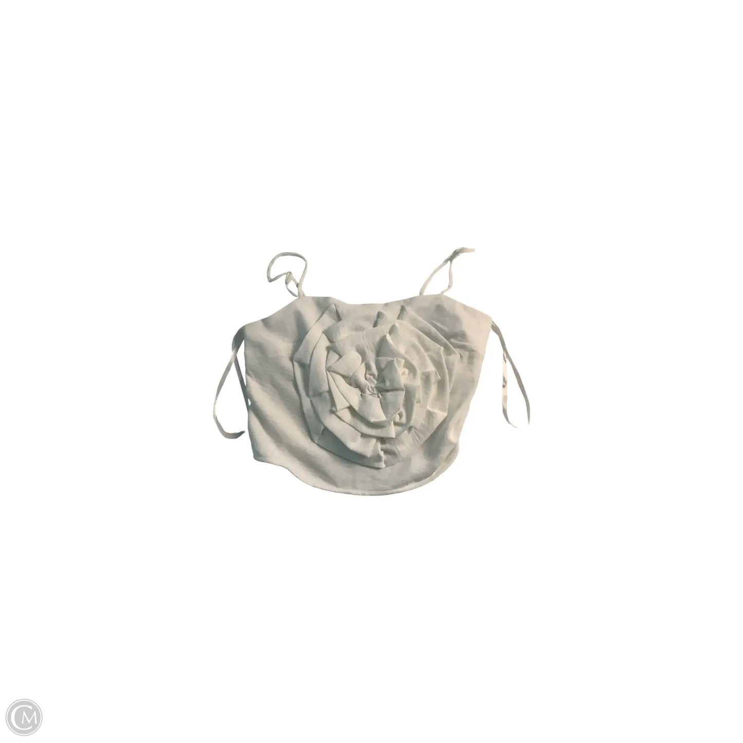 Top Sleeveless Basic By Monteau In White, Size: M