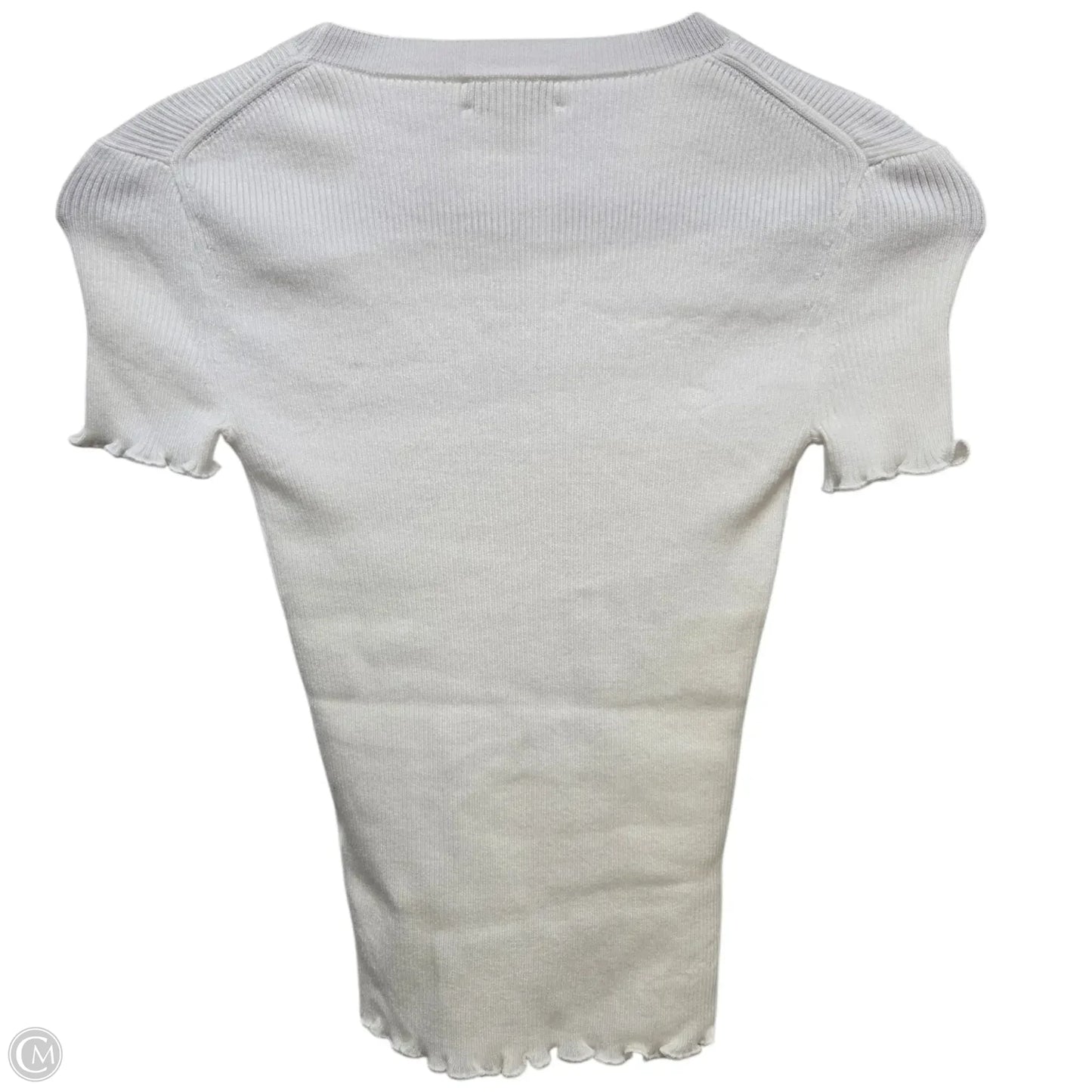 Top Short Sleeve By J. Crew In White, Size: Xxs