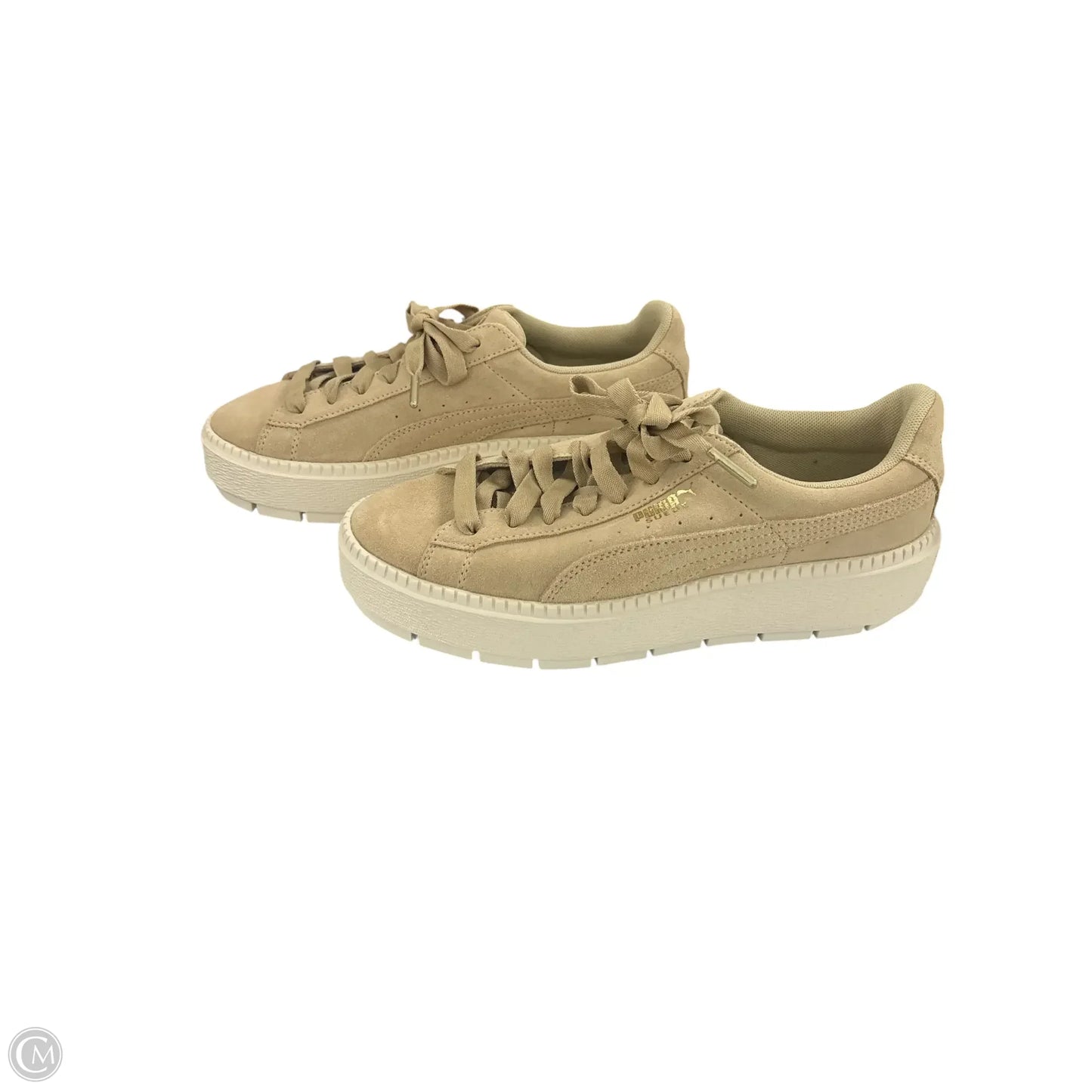 Shoes Sneakers By Puma In Tan, Size: 8.5