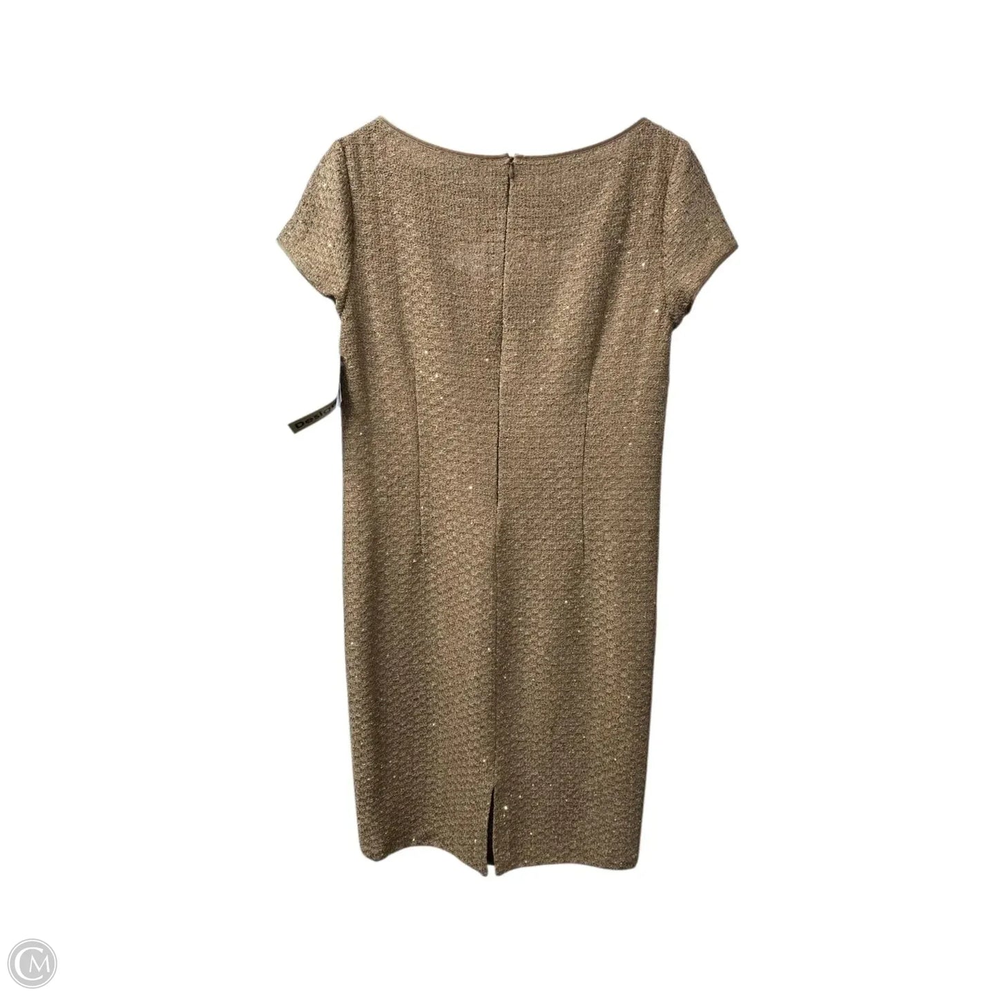 Dress Luxury Designer By St John Collection In Gold, Size: 12