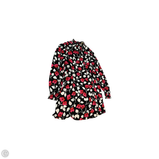 Dress Designer By Kate Spade In Black & Red, Size: Xs