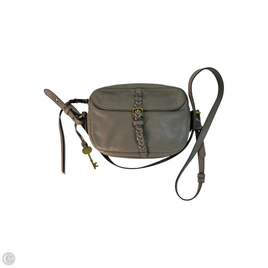 Handbag Leather By Fossil, Size: Small