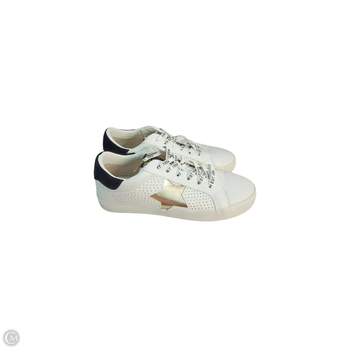Shoes Sneakers By Vintage Havana In Gold & White, Size: 8.5