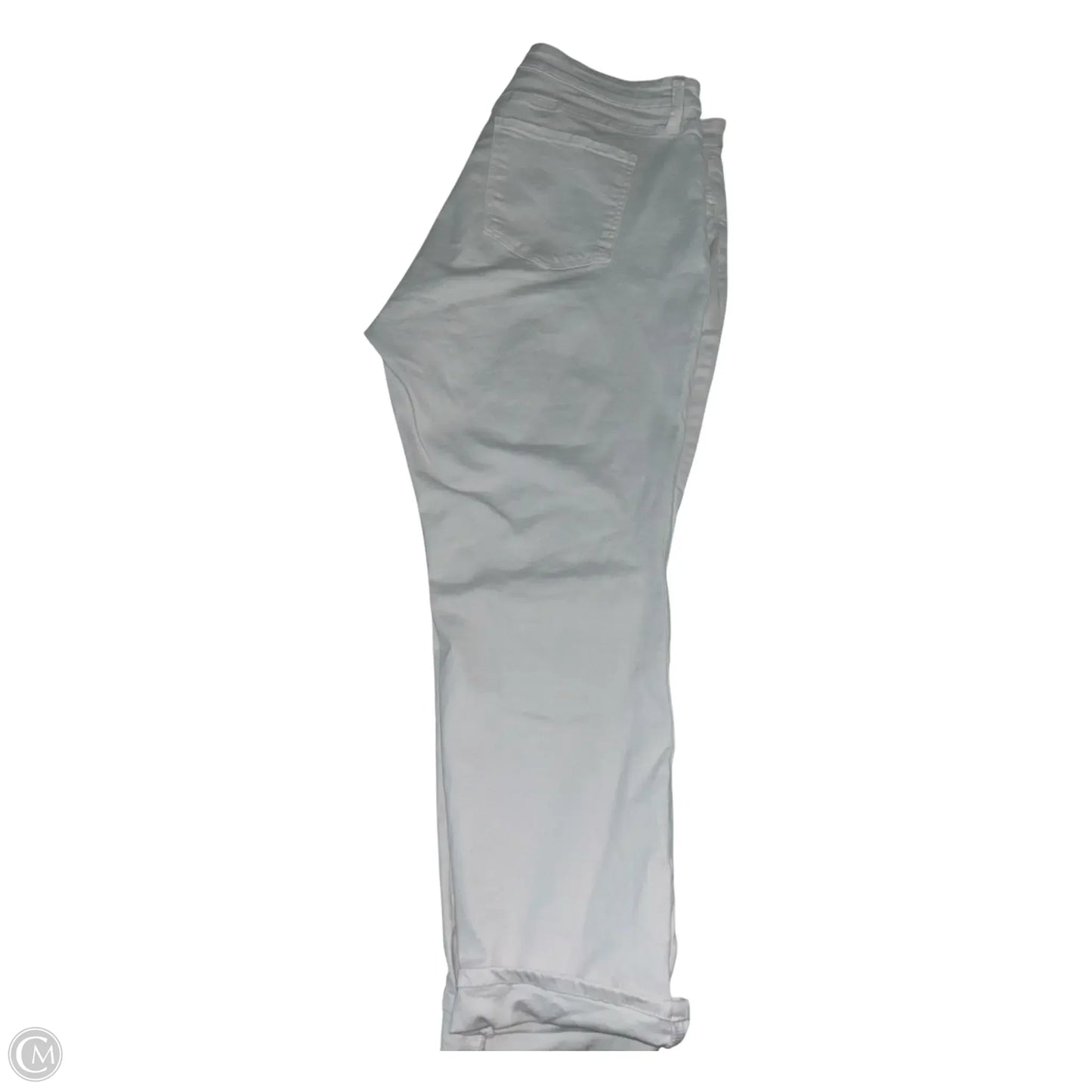 Jeans Boyfriend By Kut In White, Size: 18