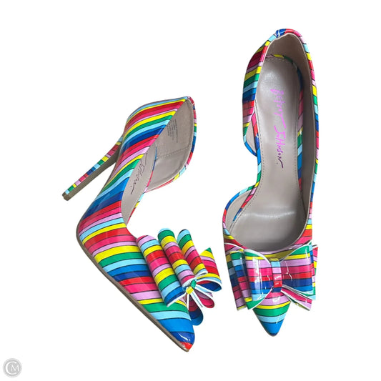 Shoes Heels Stiletto By Betsey Johnson In Multi-colored, Size: 6.5