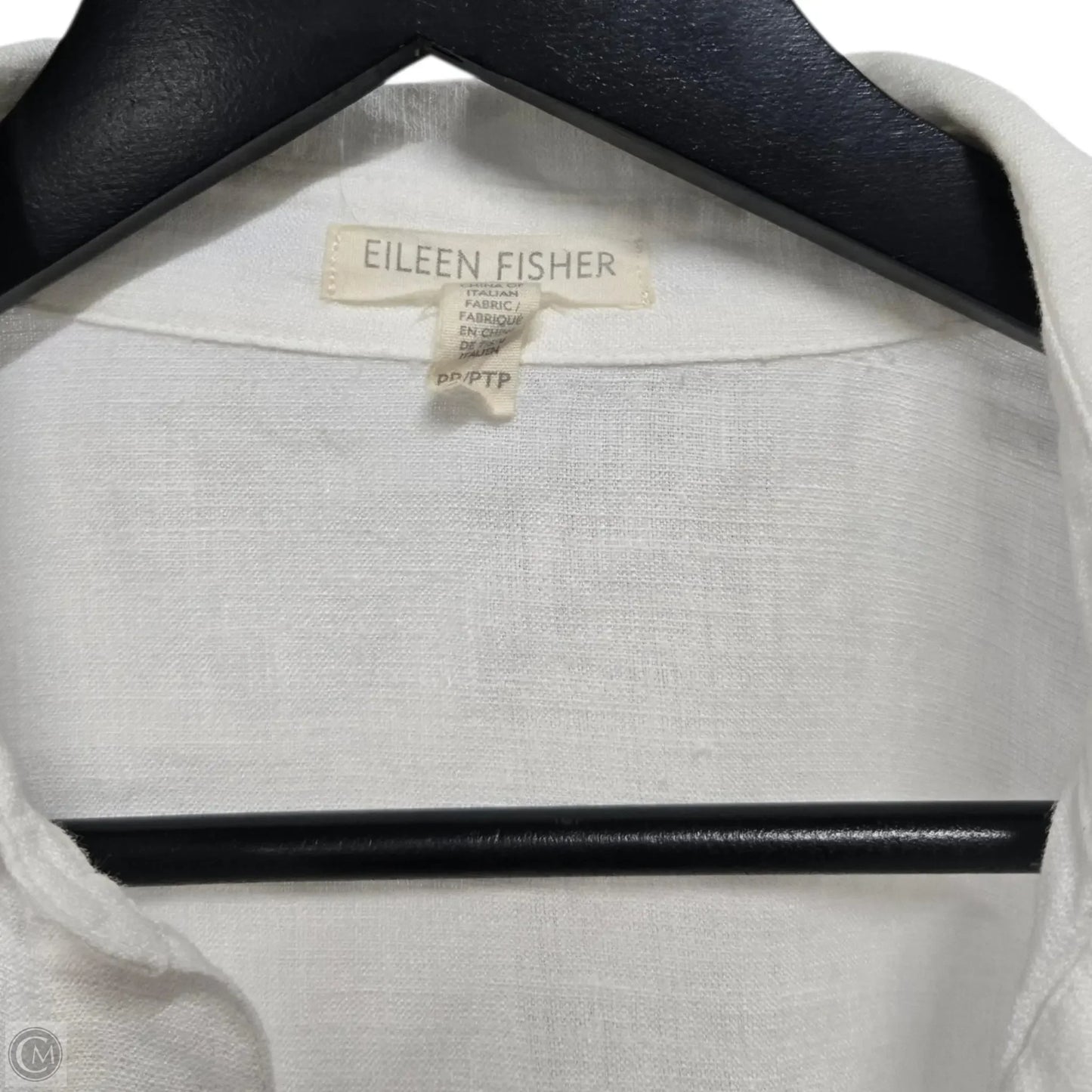 Top Long Sleeve Basic By Eileen Fisher In White, Size: Sp