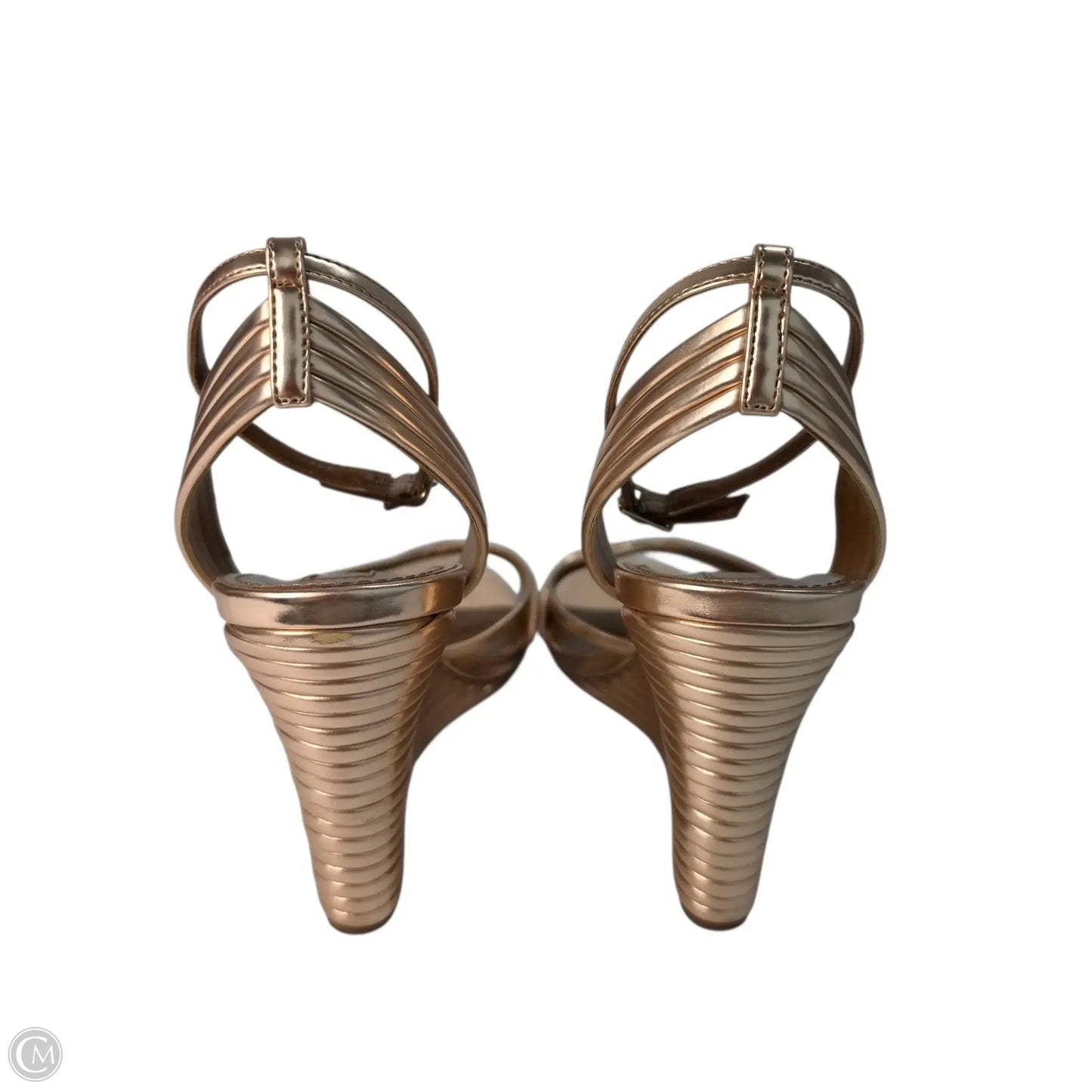 Sandals Designer By Aquazzura In Rose Gold