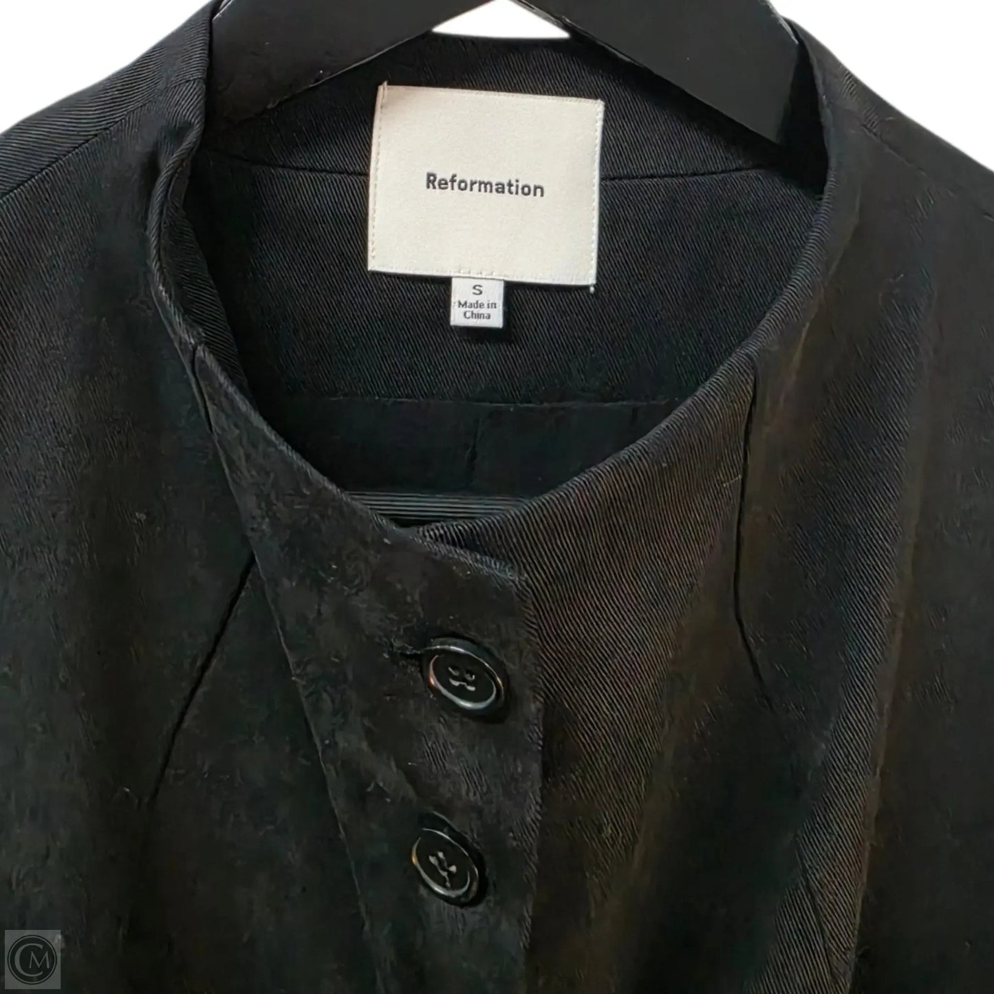 Top Sleeveless By Reformation In Black, Size: S