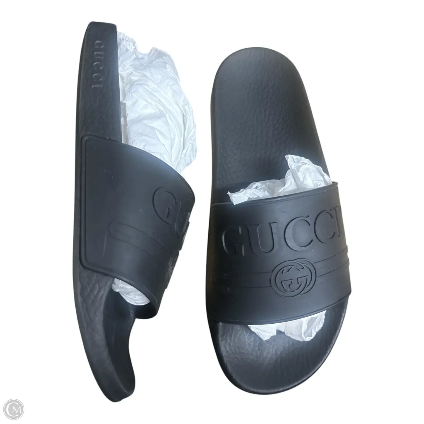 Sandals Luxury Designer By Gucci In Black