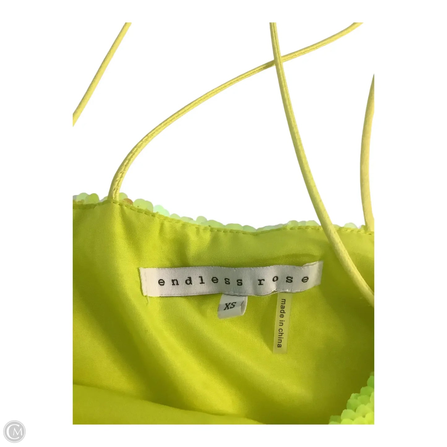 Top Sleeveless Basic By Endless Rose In Yellow, Size: Xs