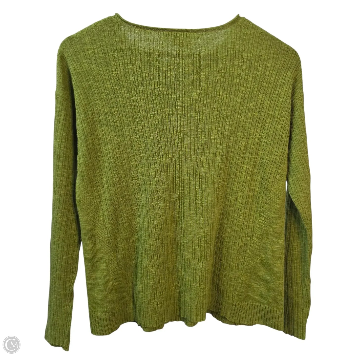 Top Long Sleeve Basic By Eileen Fisher In Green, Size: Sp