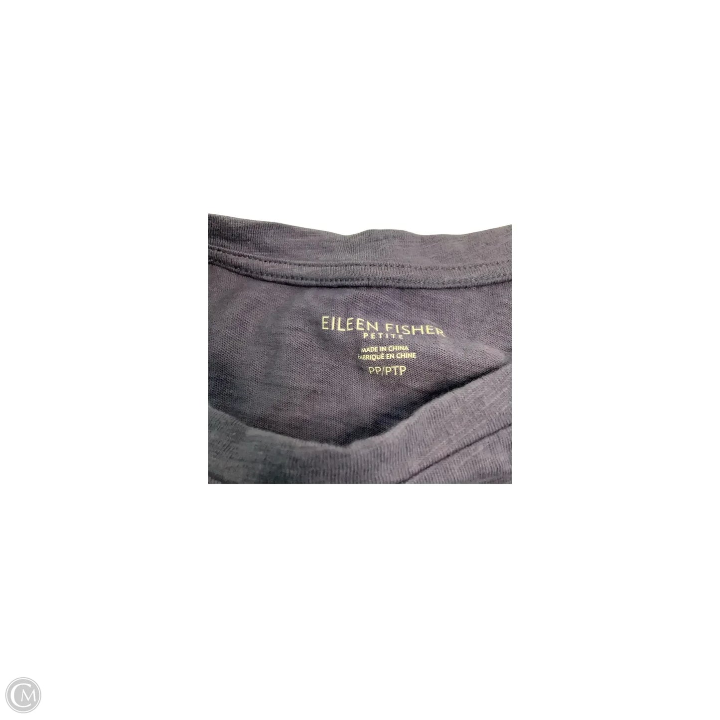 Top Short Sleeve Basic By Eileen Fisher In Blue, Size: Sp