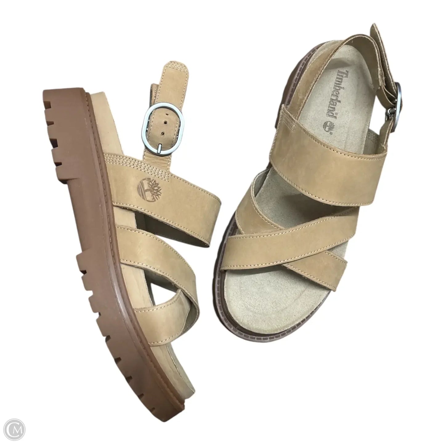 Sandals Flats By Timberland In Tan, Size: 7