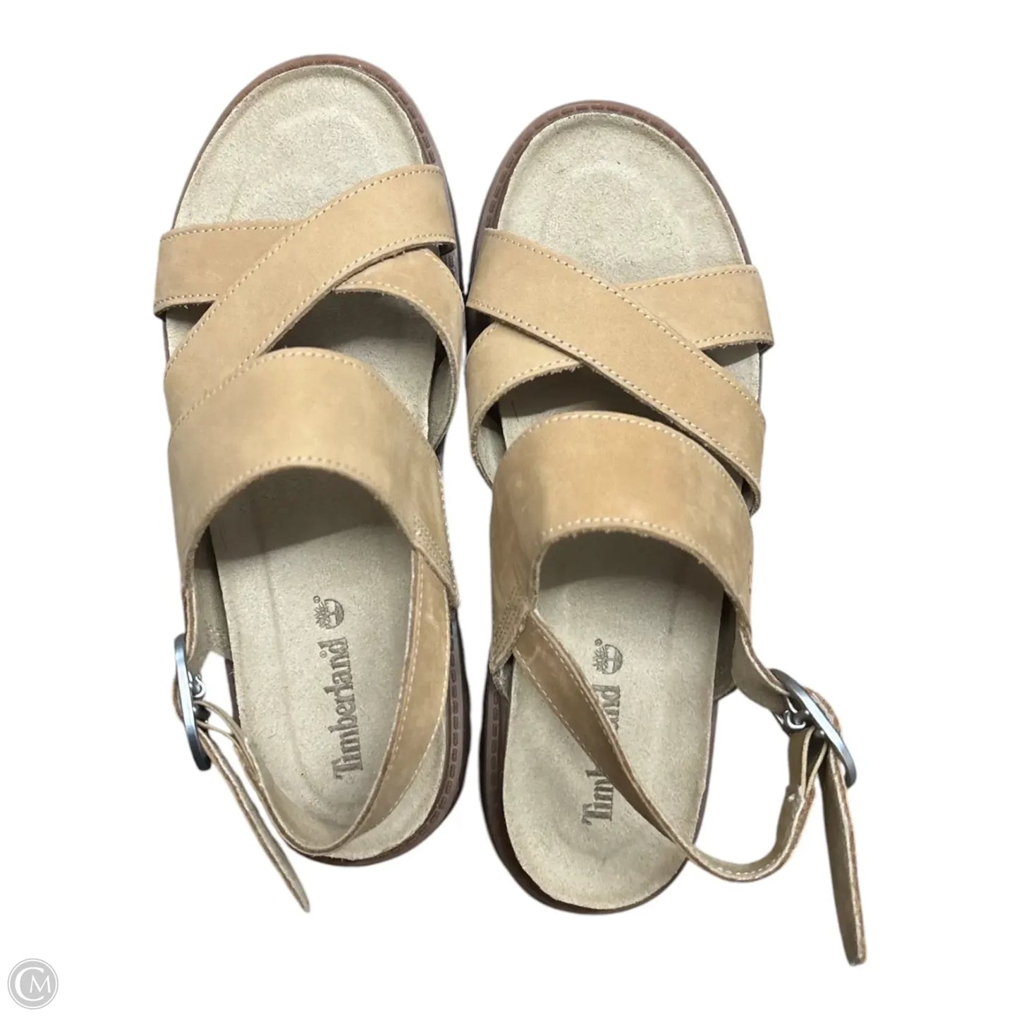 Sandals Flats By Timberland In Tan, Size: 7