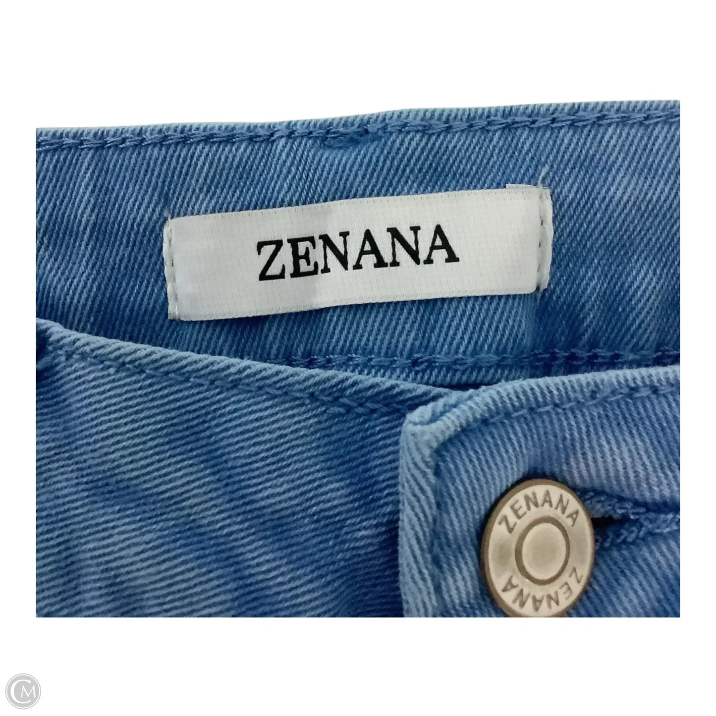 Jeans Flared By Zenana In Blue, Size: M