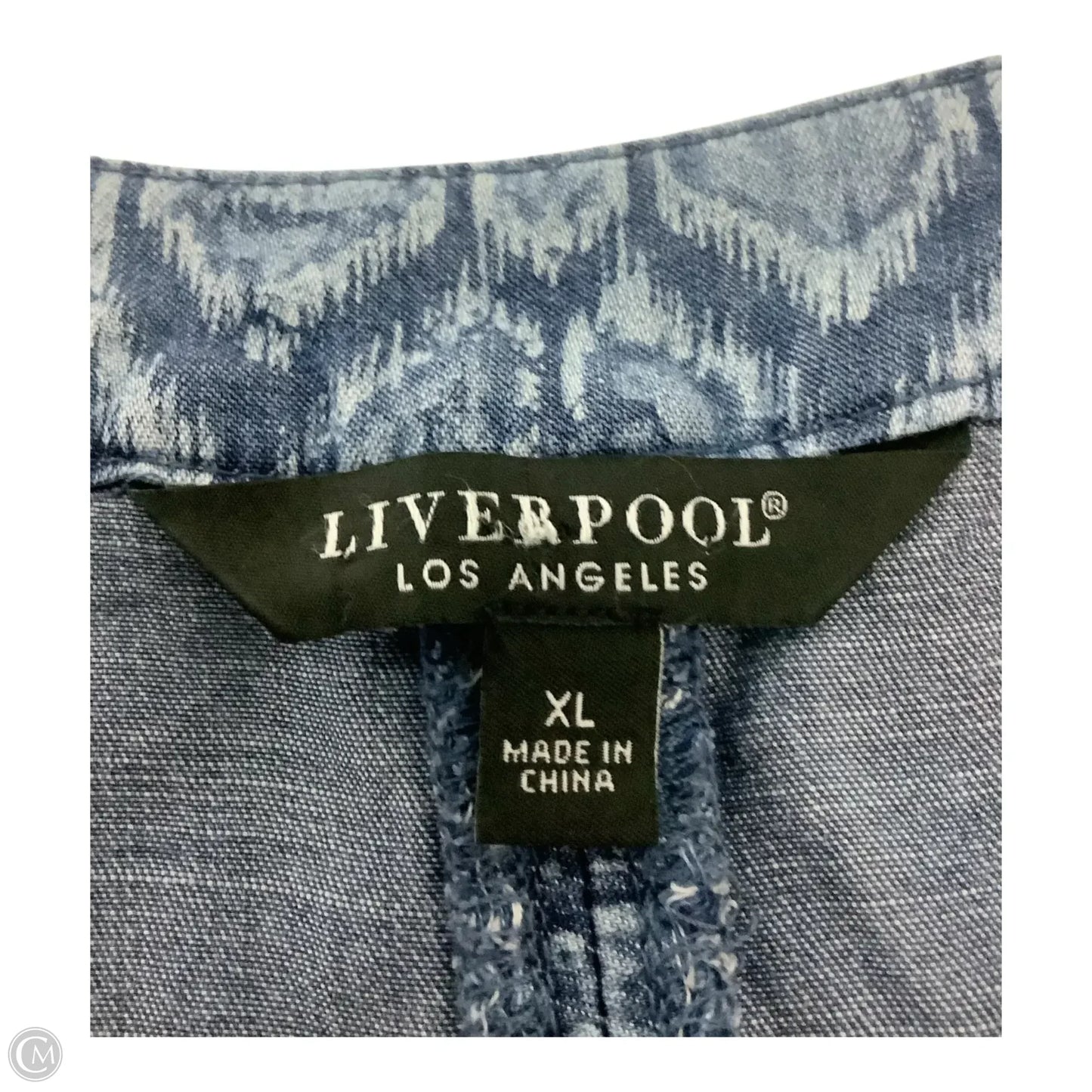 Dress Casual Short By Liverpool In Blue, Size: Xl