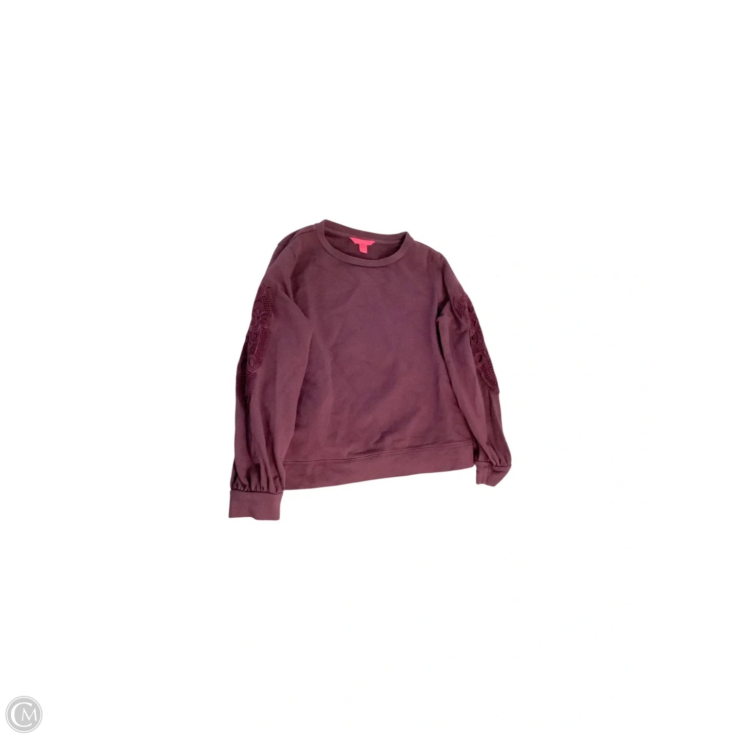 Top Long Sleeve Designer By Lilly Pulitzer In Maroon, Size: M