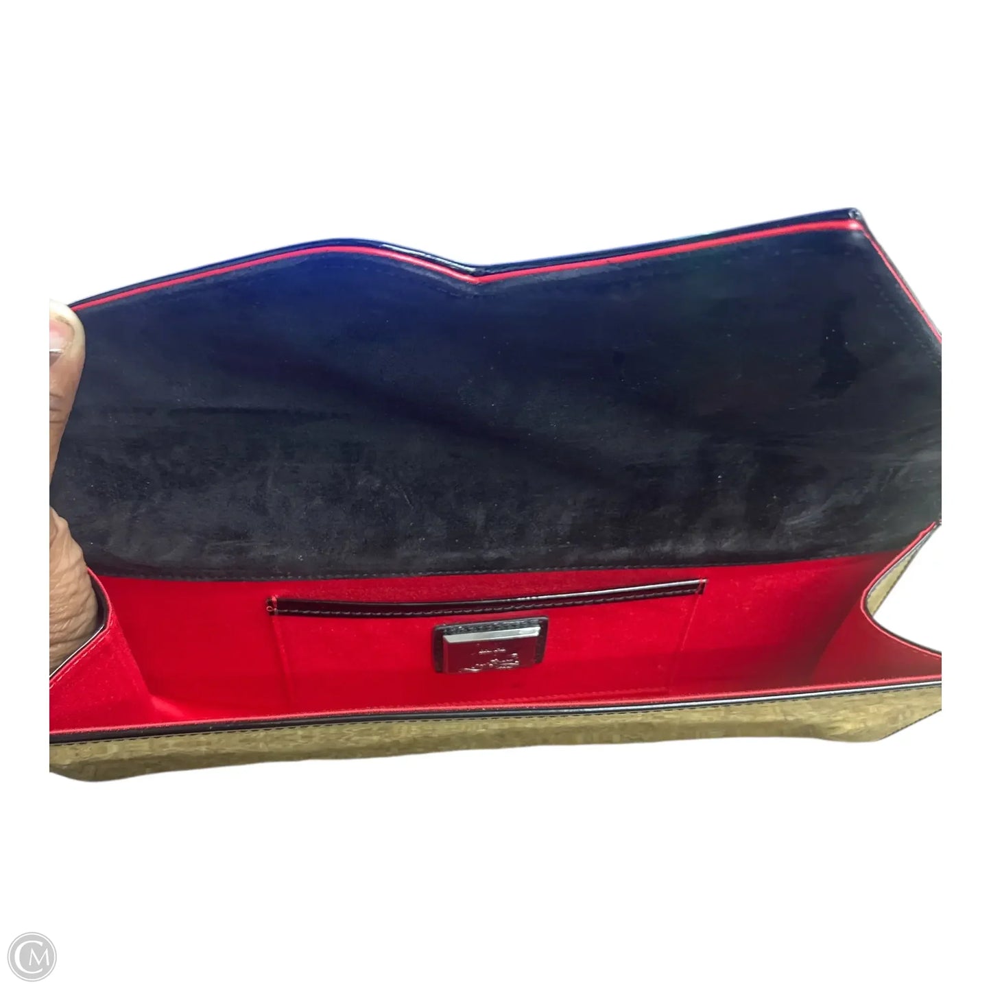 Clutch Luxury Designer By Christian Louboutin, Size: Large