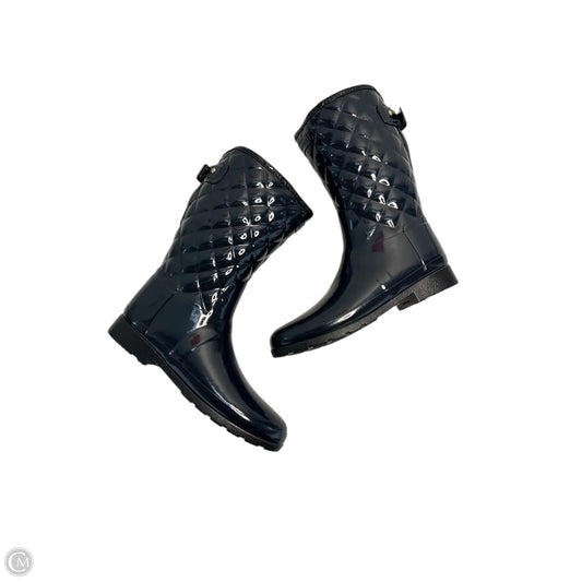 Boots Rain By Hunter In Navy, Size: 11
