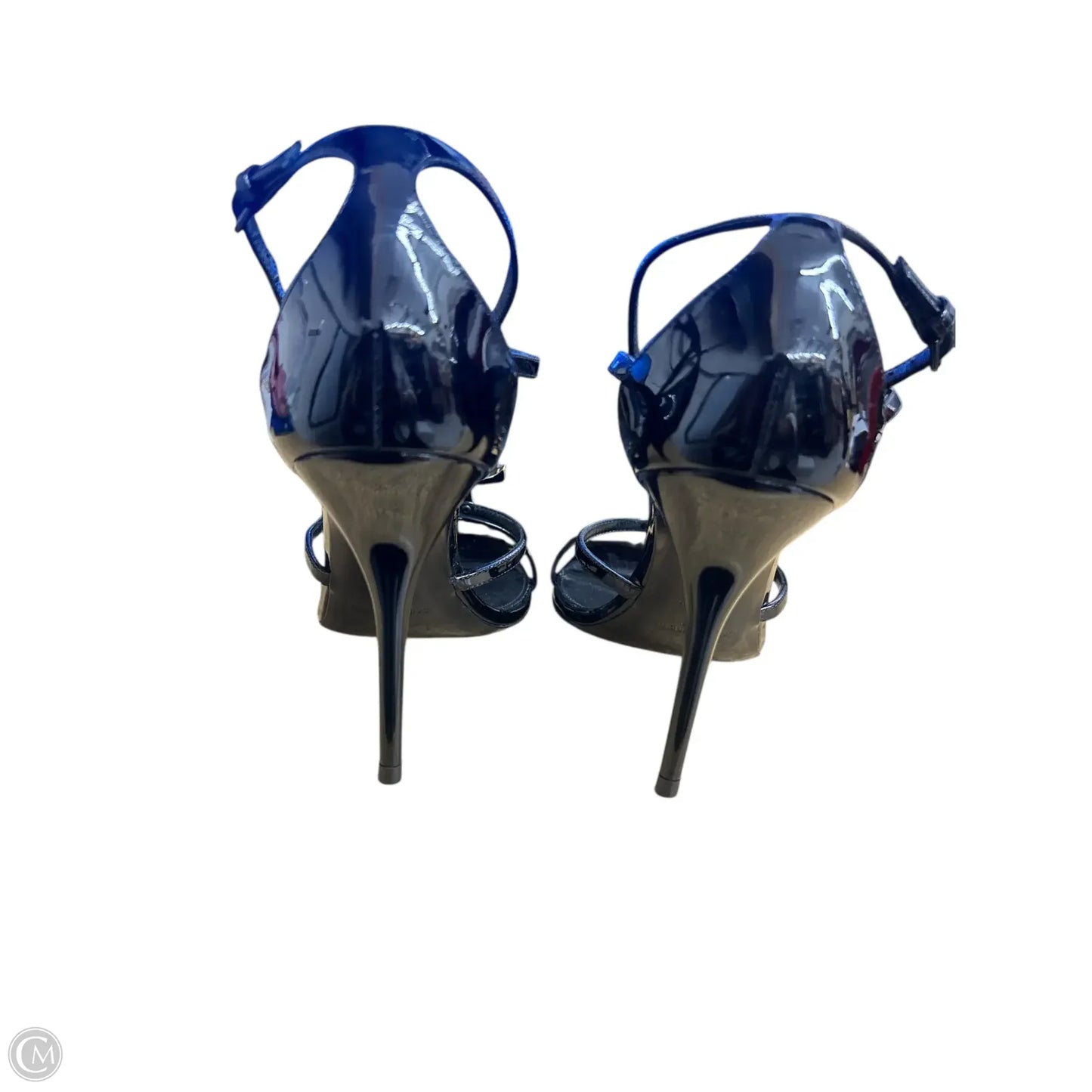 Yves Saint Laurent In Black & Gold Sandals