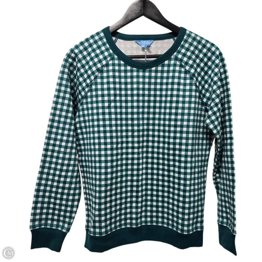 Top Long Sleeve Basic By Draper James In Green & White, Size: M