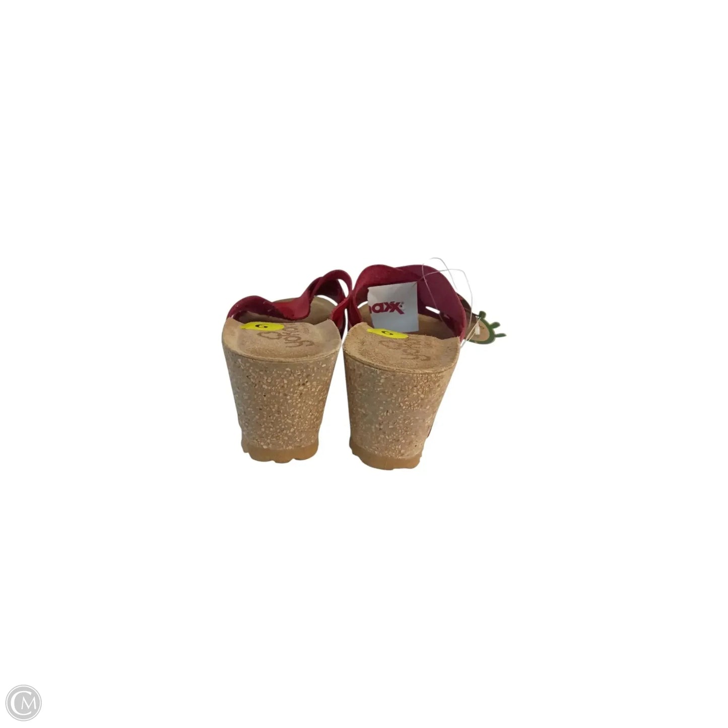 Sandals Heels Platform By Clothes Mentor In Red, Size: 9