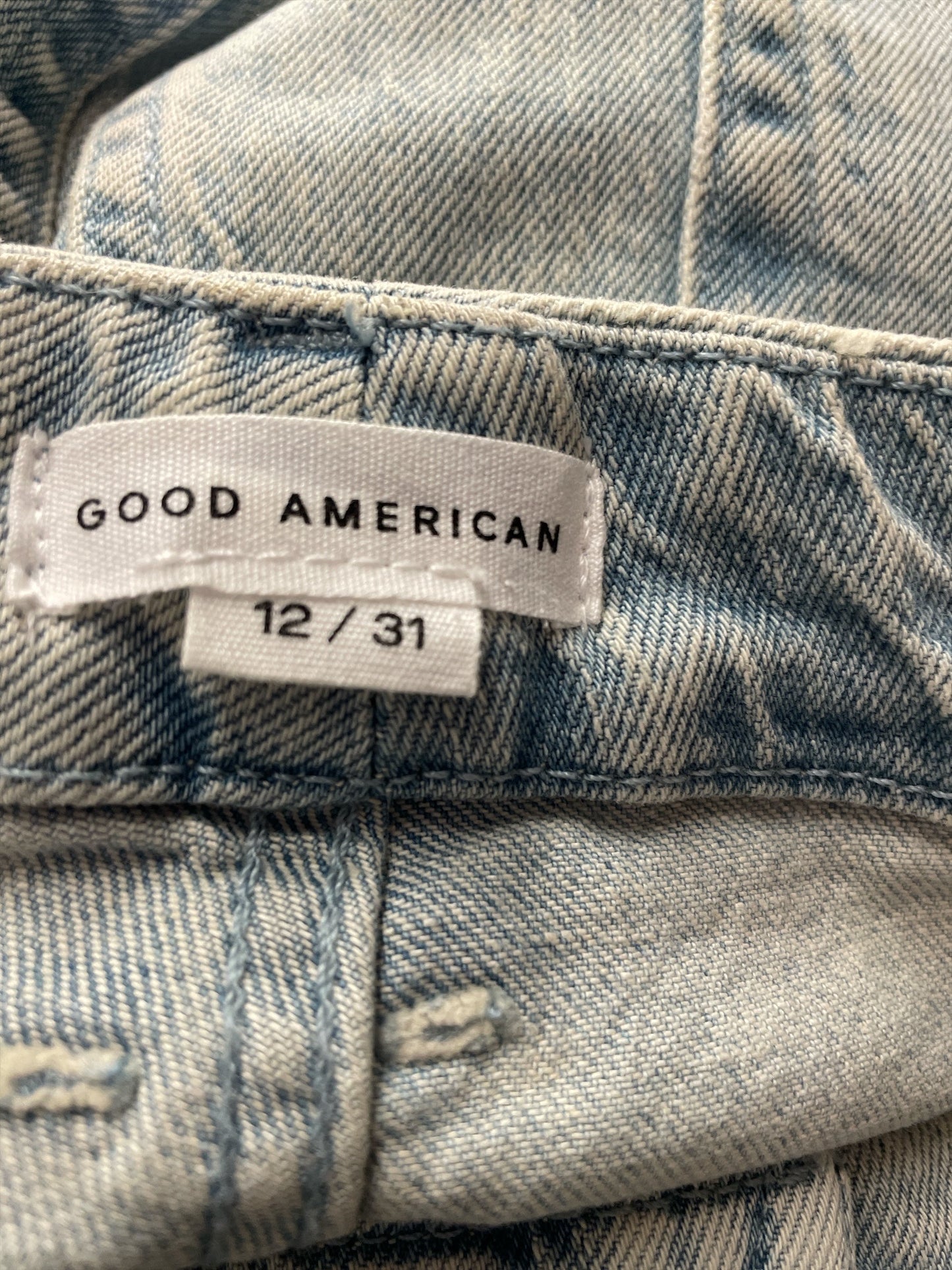 Jeans Boyfriend By Good American In Blue Denim, Size: 12