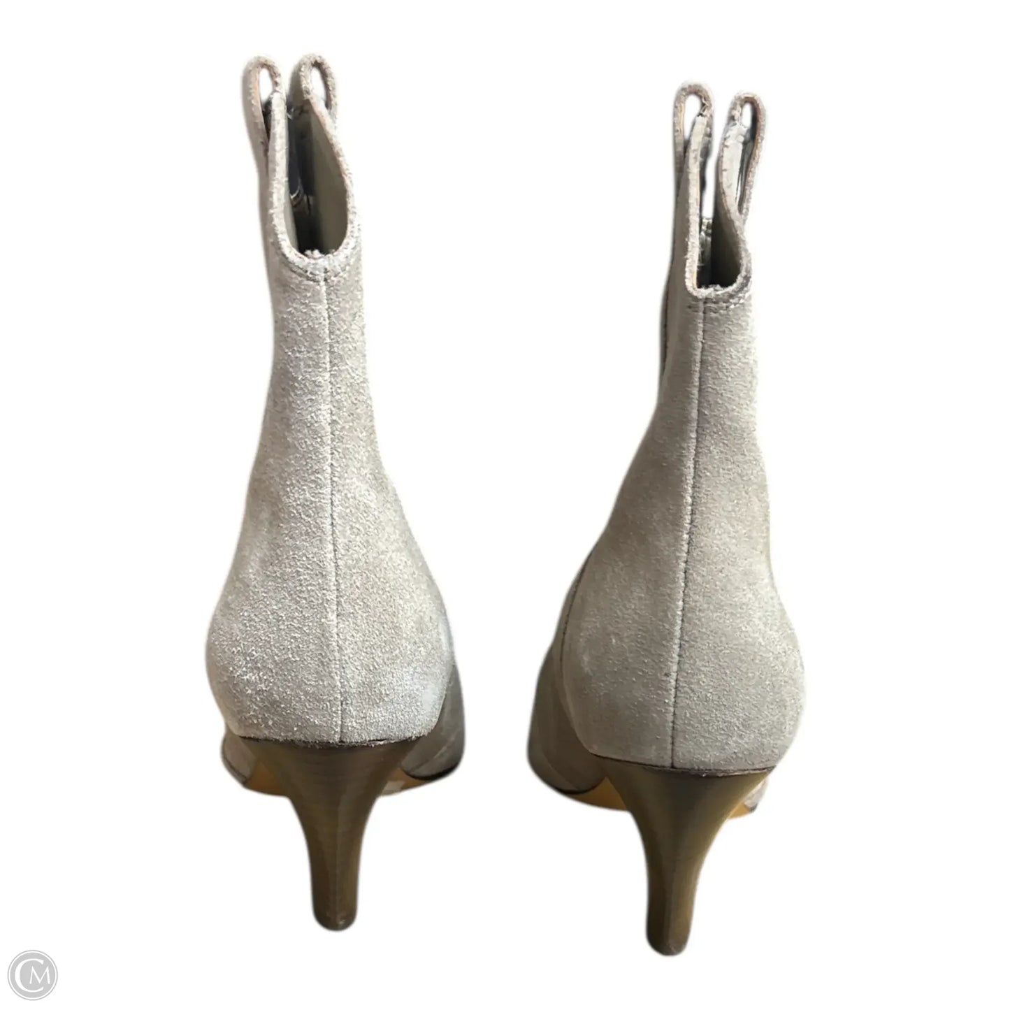 Boots Ankle Heels By Marc Fisher In Tan, Size: 6.5