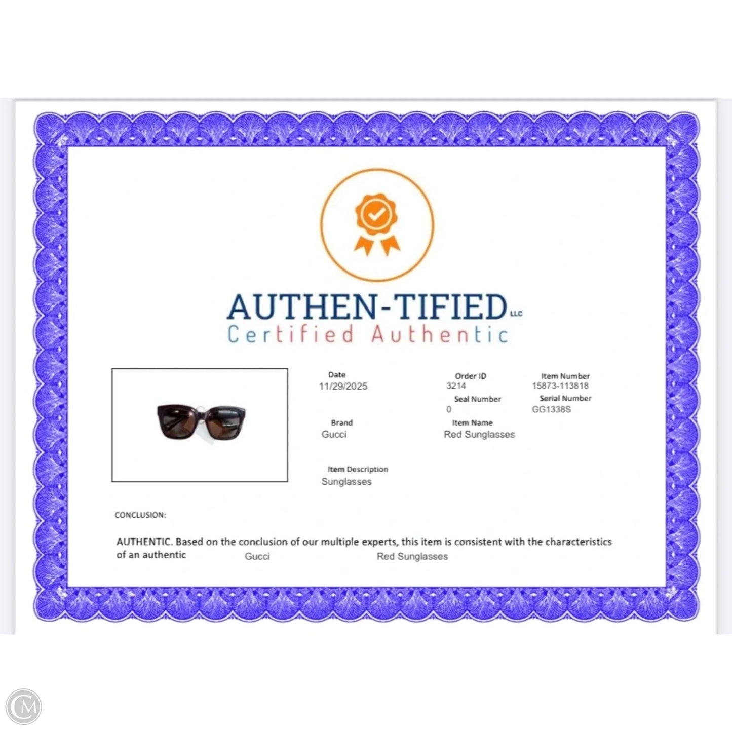 Sunglasses Luxury Designer By Gucci