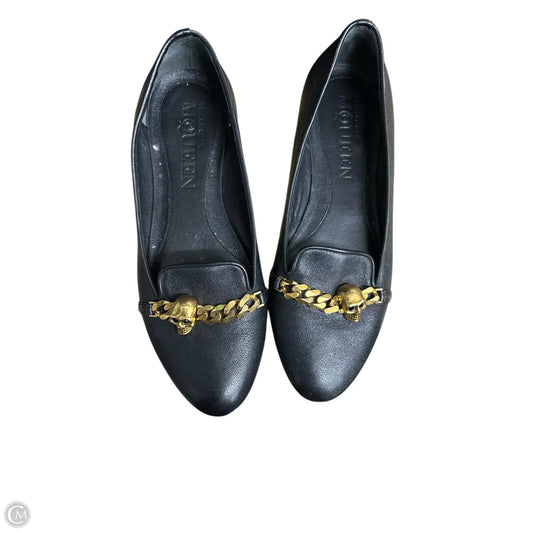 Shoes Luxury Designer By Alexander Mcqueen In Black & Gold