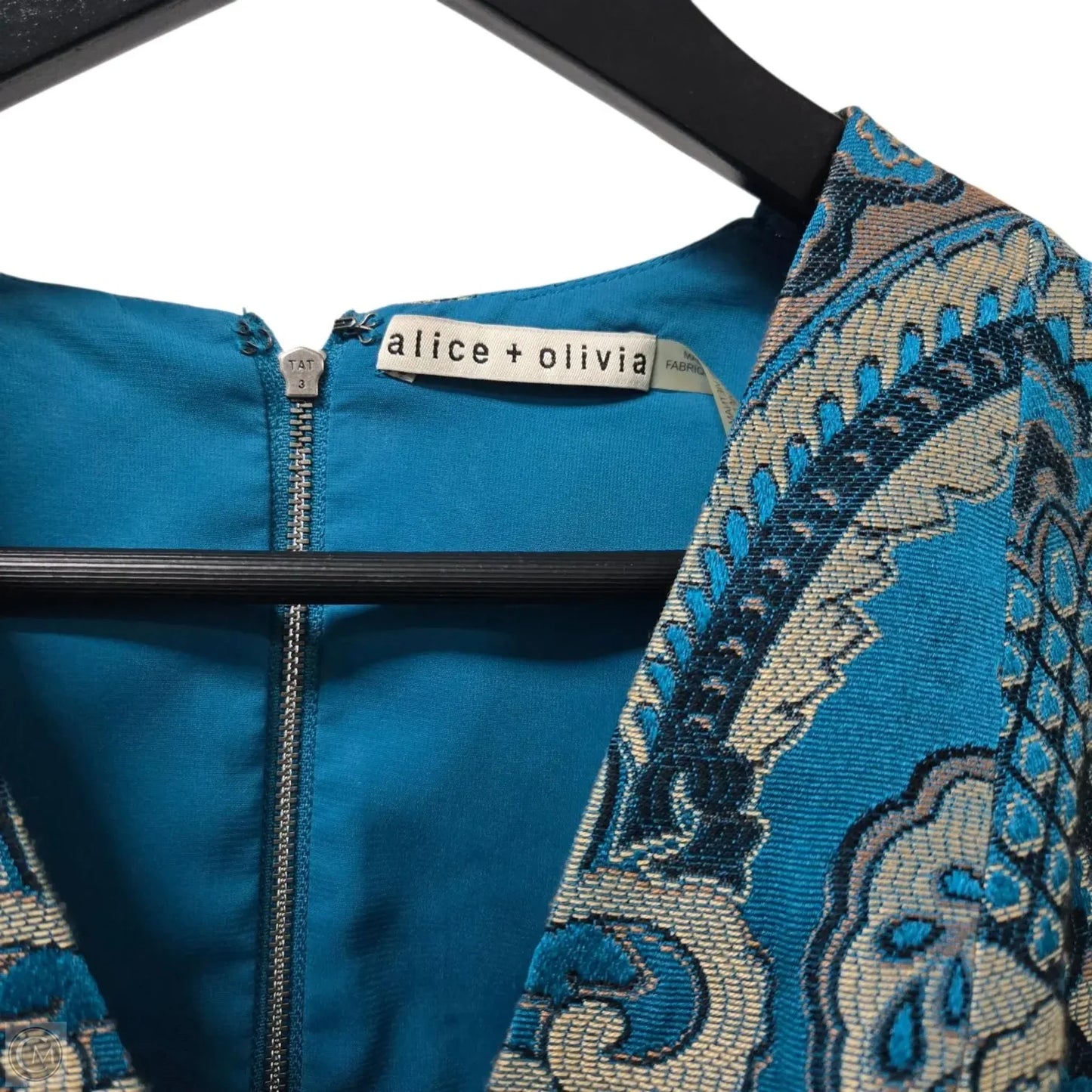 Dress Designer By Alice + Olivia In Teal, Size: 6