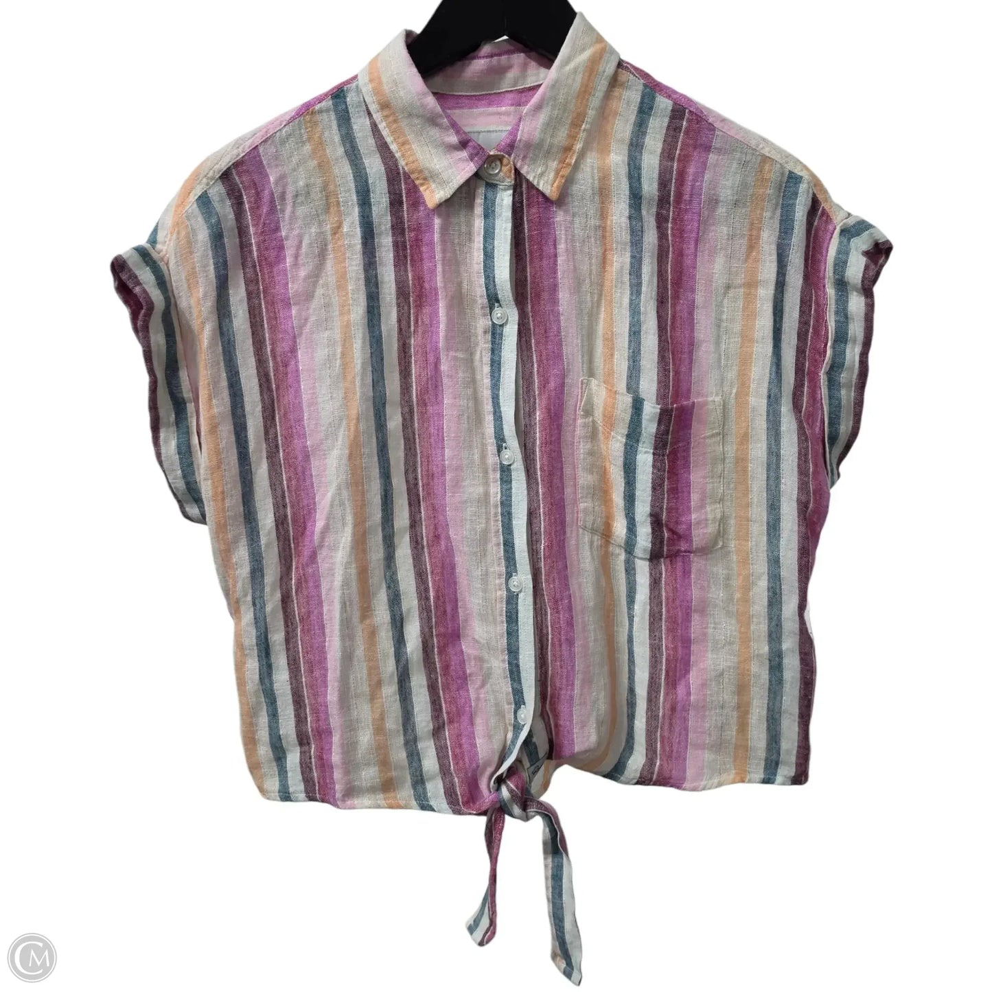 Top Short Sleeve Basic By Rails In Striped Pattern, Size: Xs