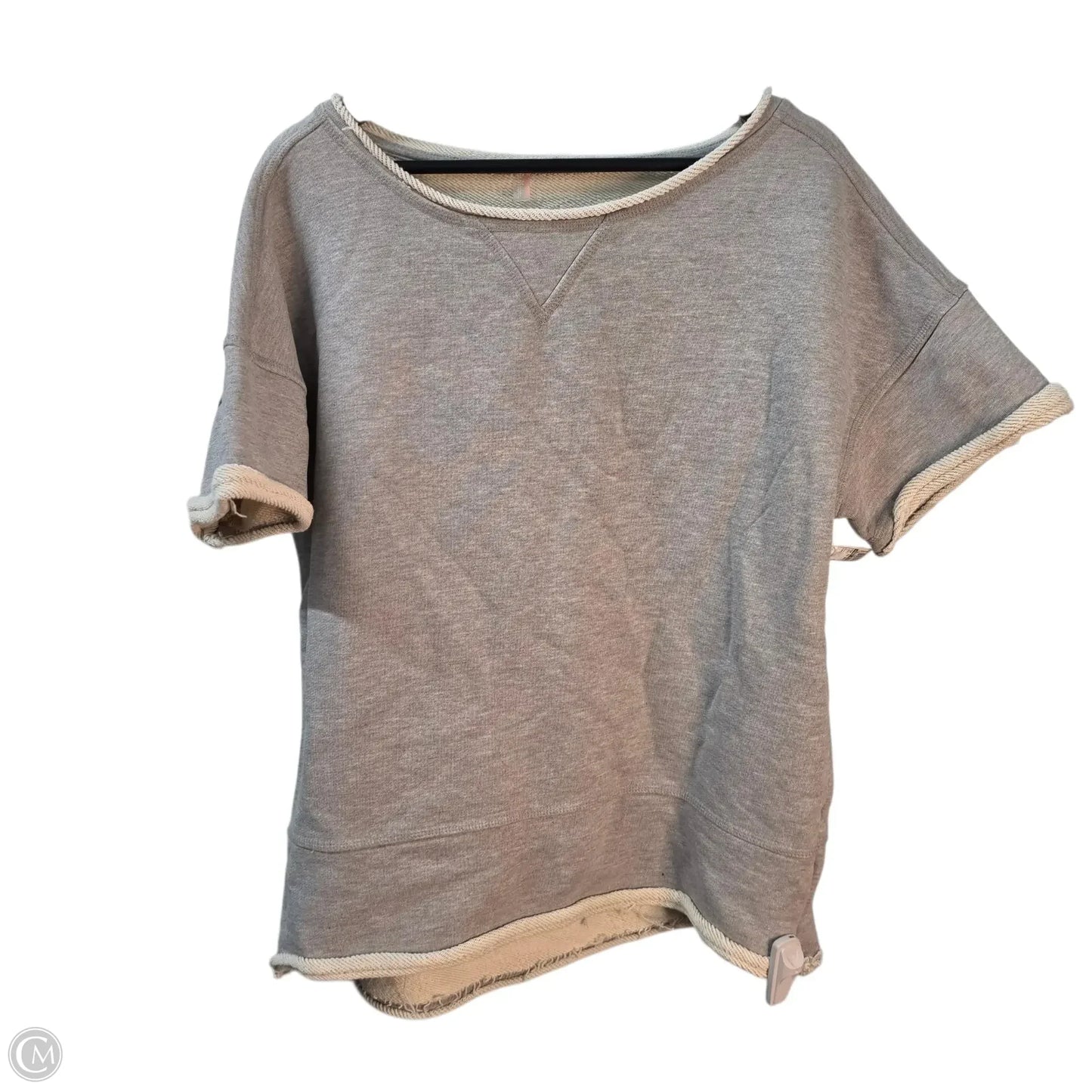 Top Short Sleeve Basic By Free People In Grey, Size: S