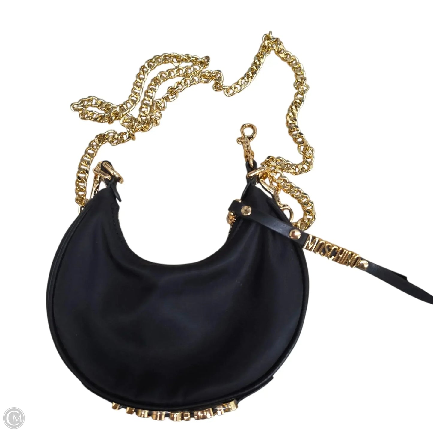 Handbag Luxury Designer By Moschino, Size: Small