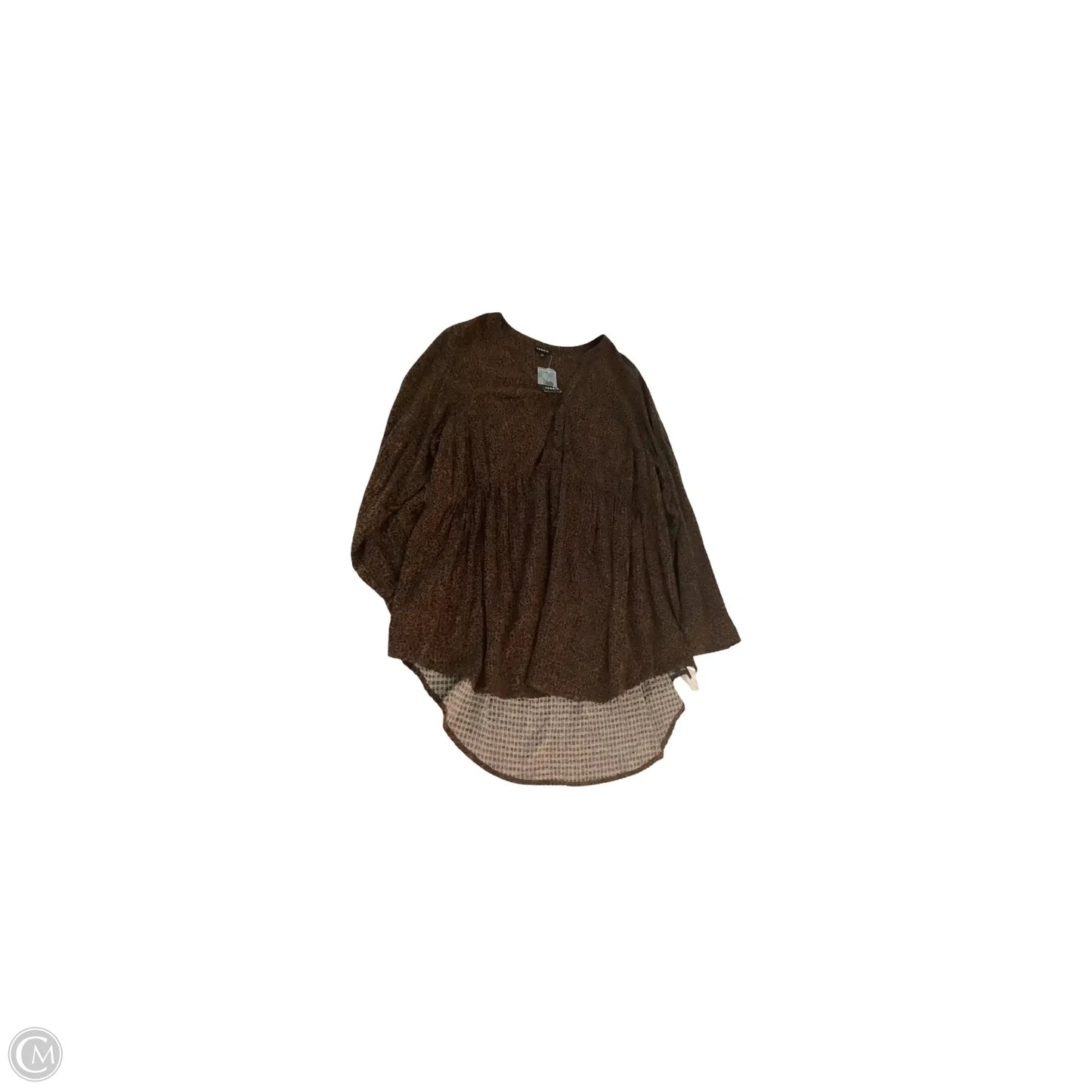 Top Long Sleeve Basic By Torrid In Animal Print, Size: 2x