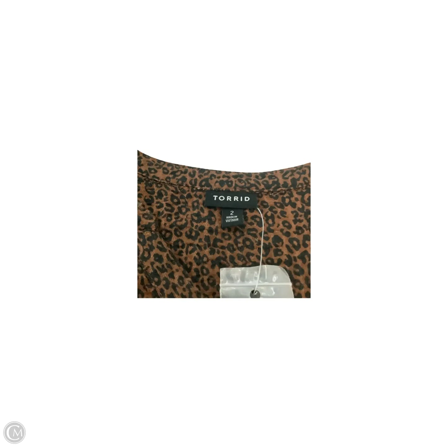 Top Long Sleeve Basic By Torrid In Animal Print, Size: 2x